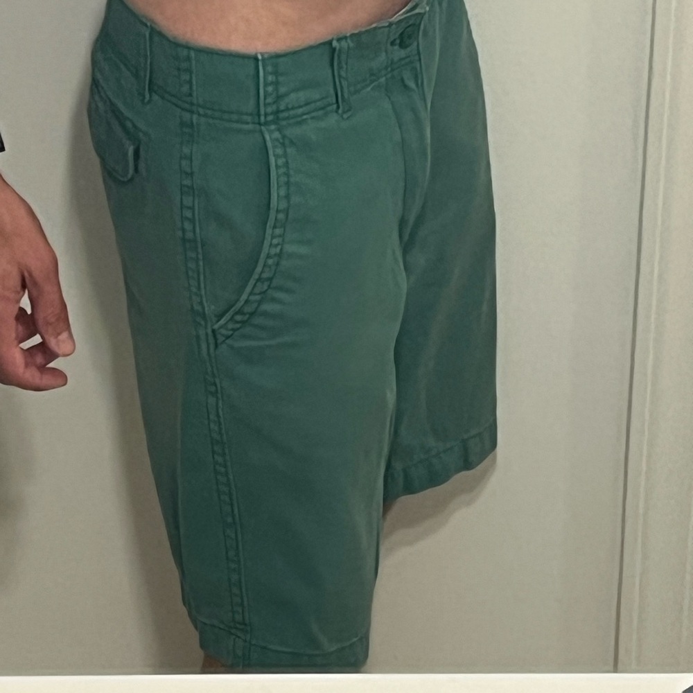 Old Navy Green Men's Flat Front Shorts